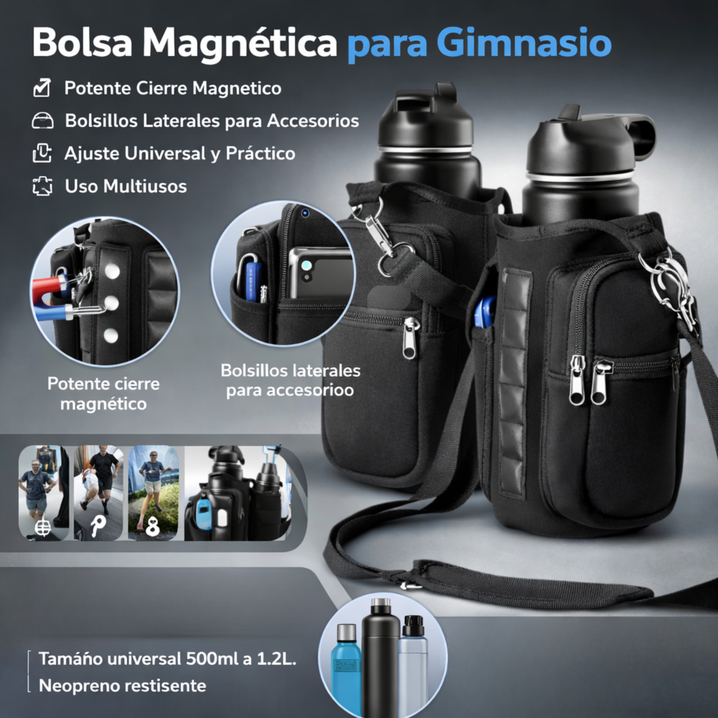 Portabotella Magnético multiusos